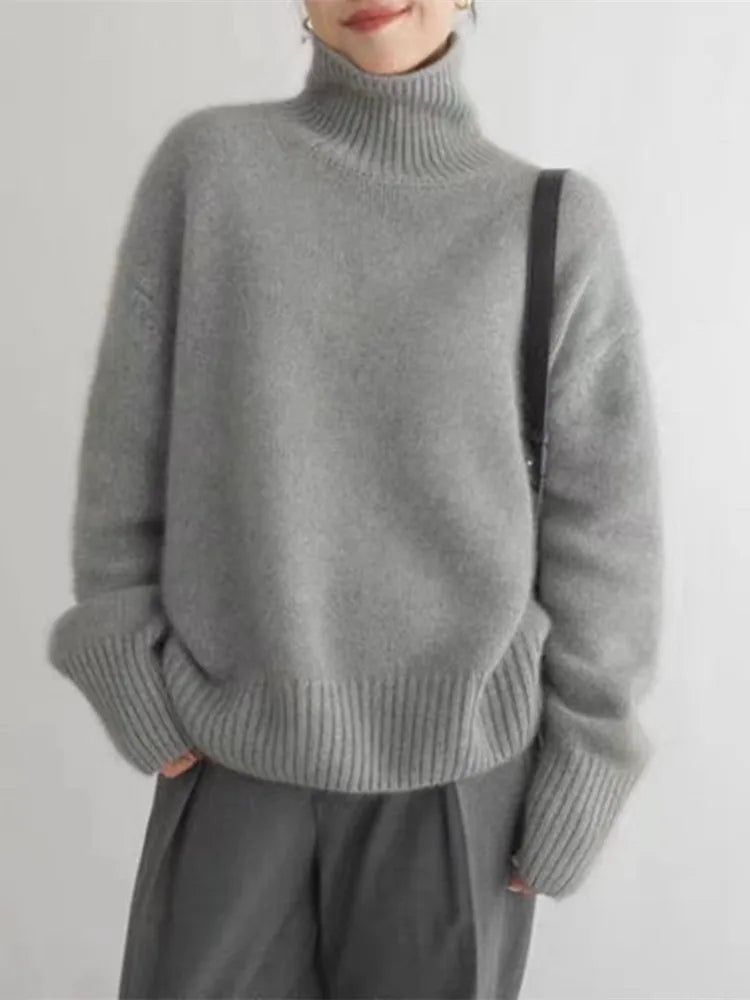 Emilio™ | Elegant High Collar Sweater