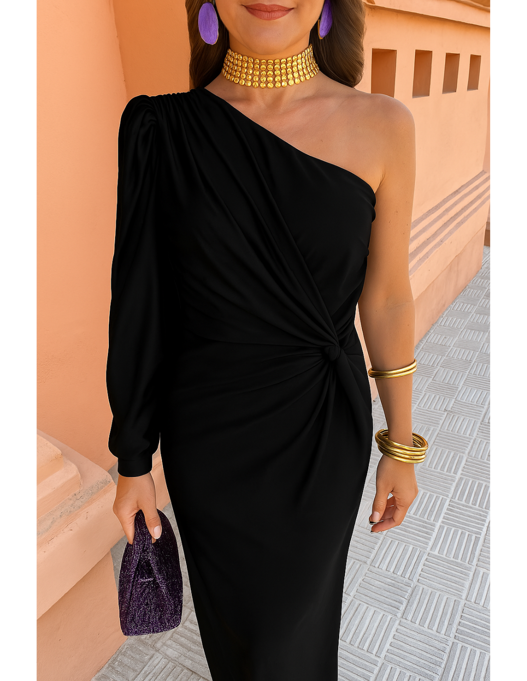 Alaysia™ | Élégante Robe Noire d'Été 