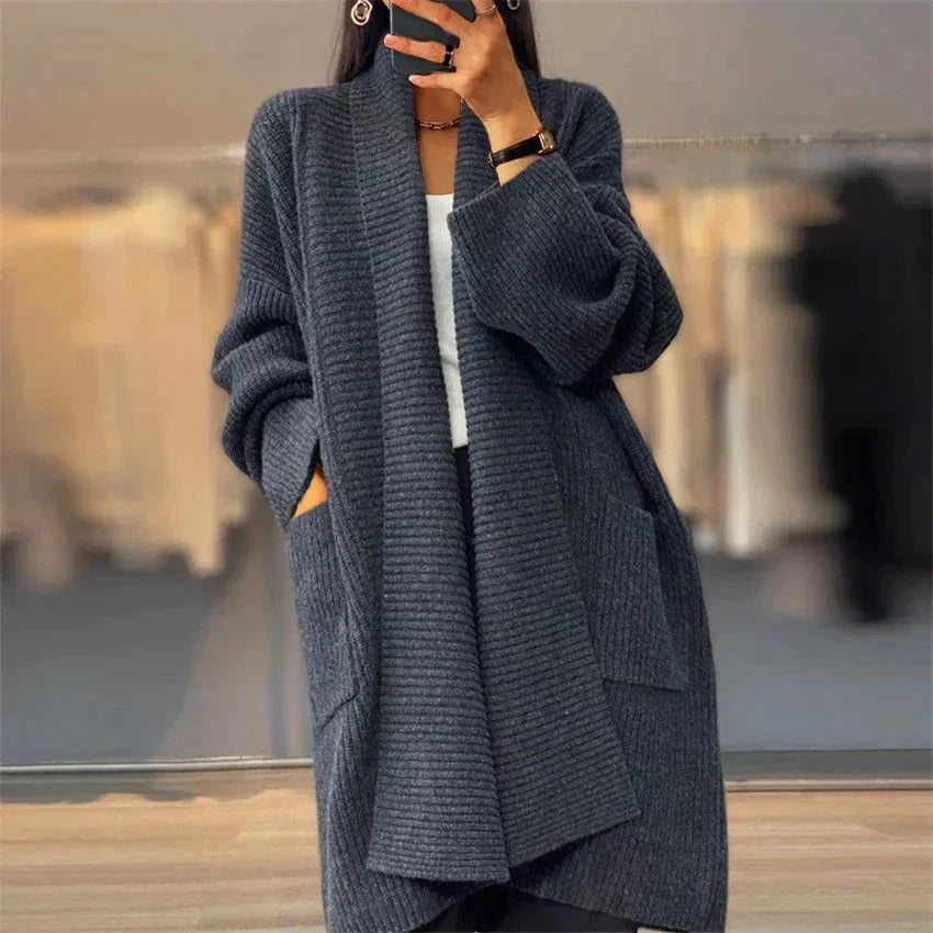 Euphemia | Long Cardigan en Maille 