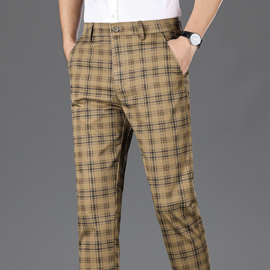 Pantalon à carreaux pour affaires 
