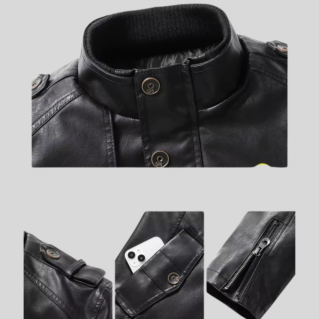 Nina™ | Classic Leather Jacket