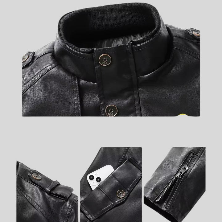 Nina™ | Classic Leather Jacket