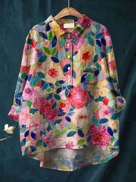 Julia - Blouse Florale Élégante 