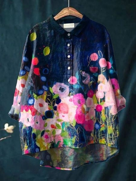 Julia - Blouse Florale Élégante 