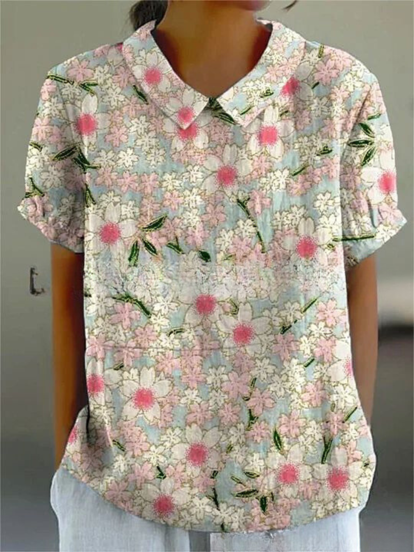 Sofia - Chemise Florale Élégante 
