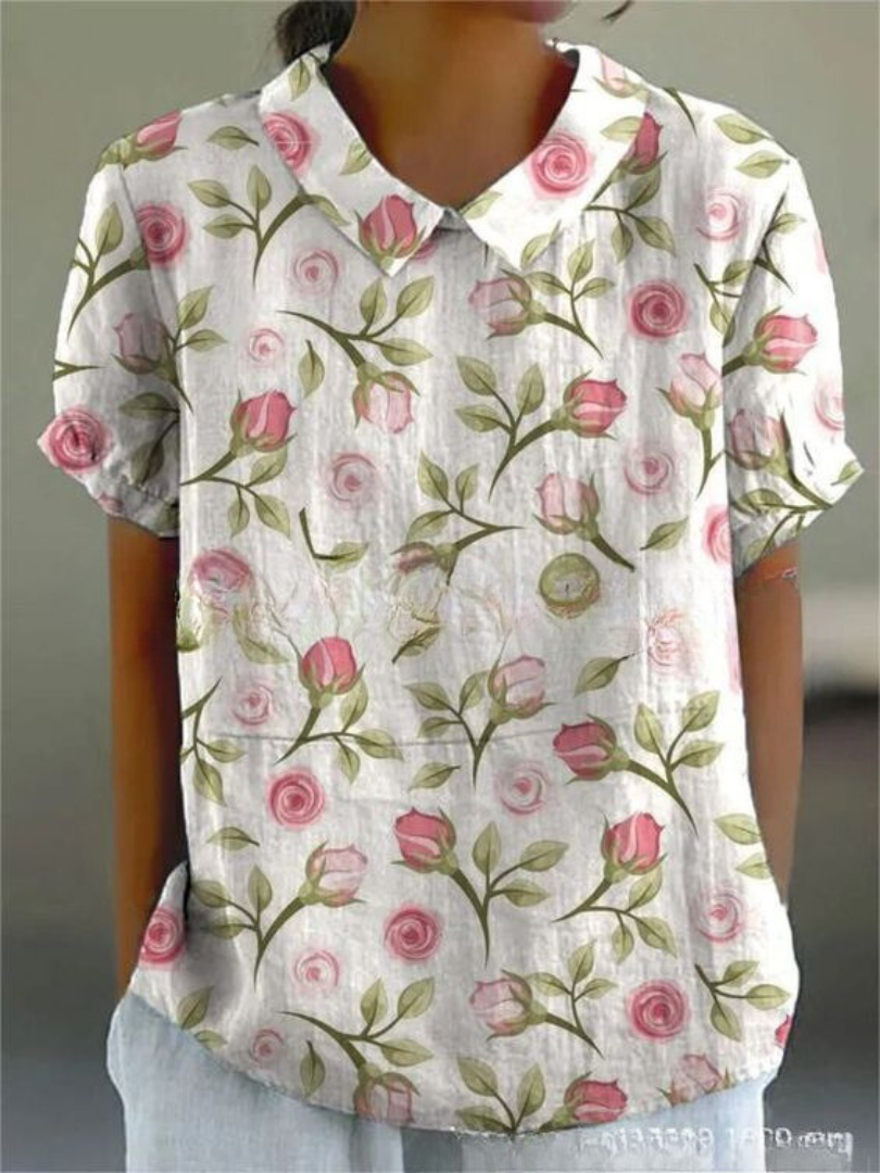 Sofia - Chemise Florale Élégante 