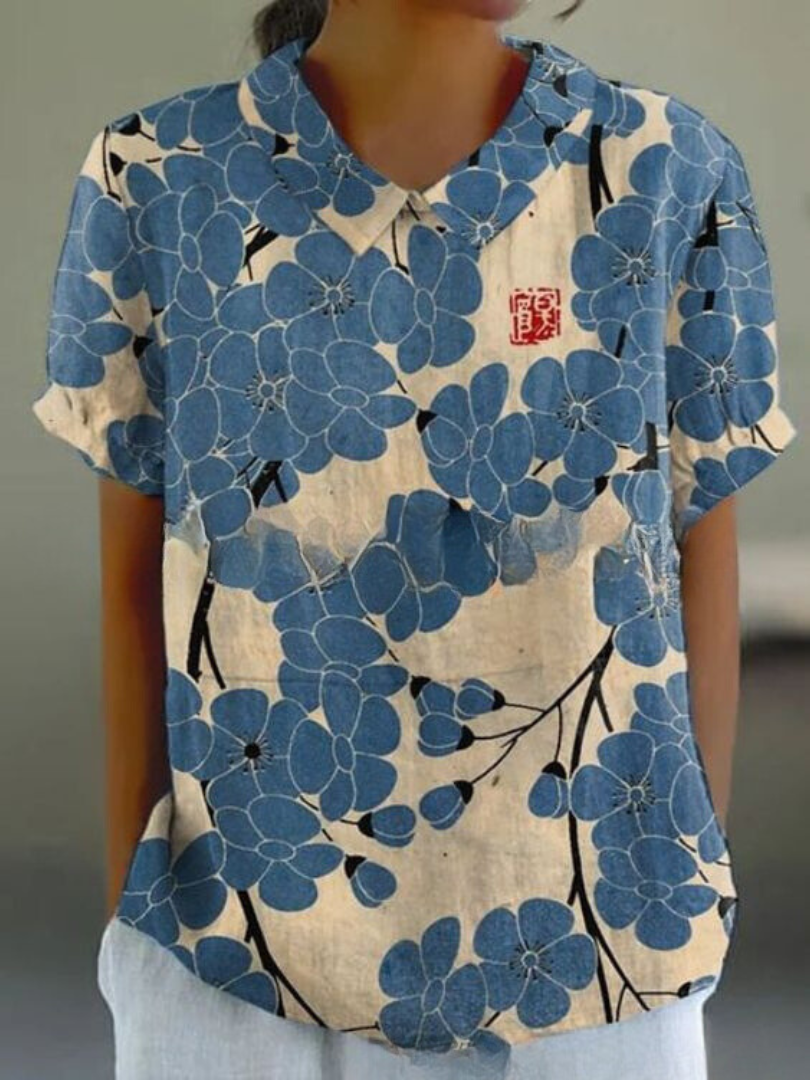 Sofia - Chemise Florale Élégante 
