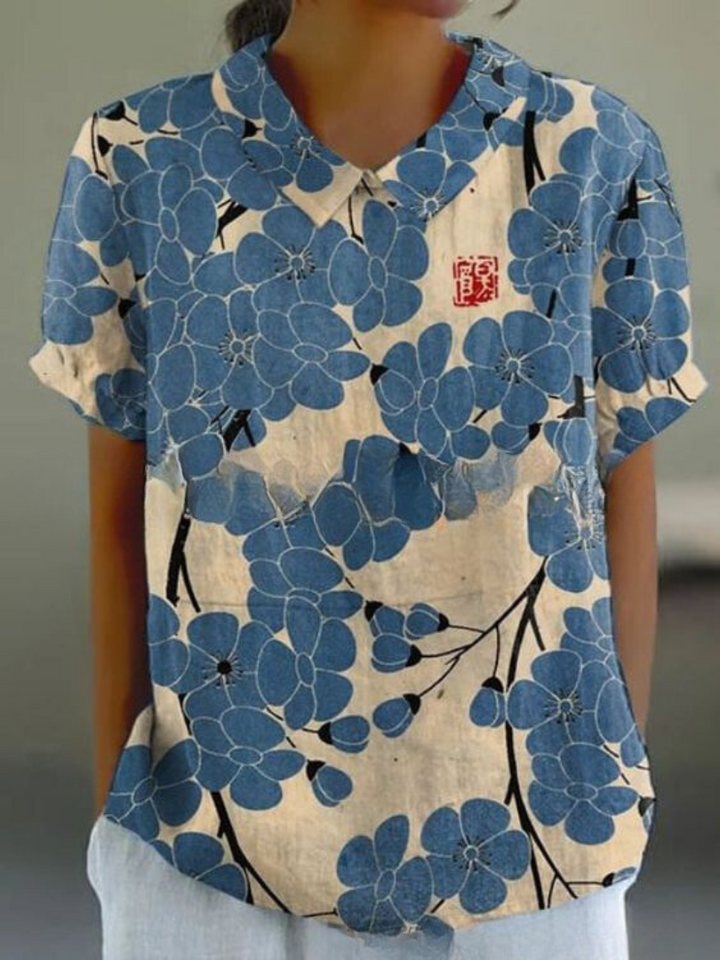 Sofia - Chemise Florale Élégante 