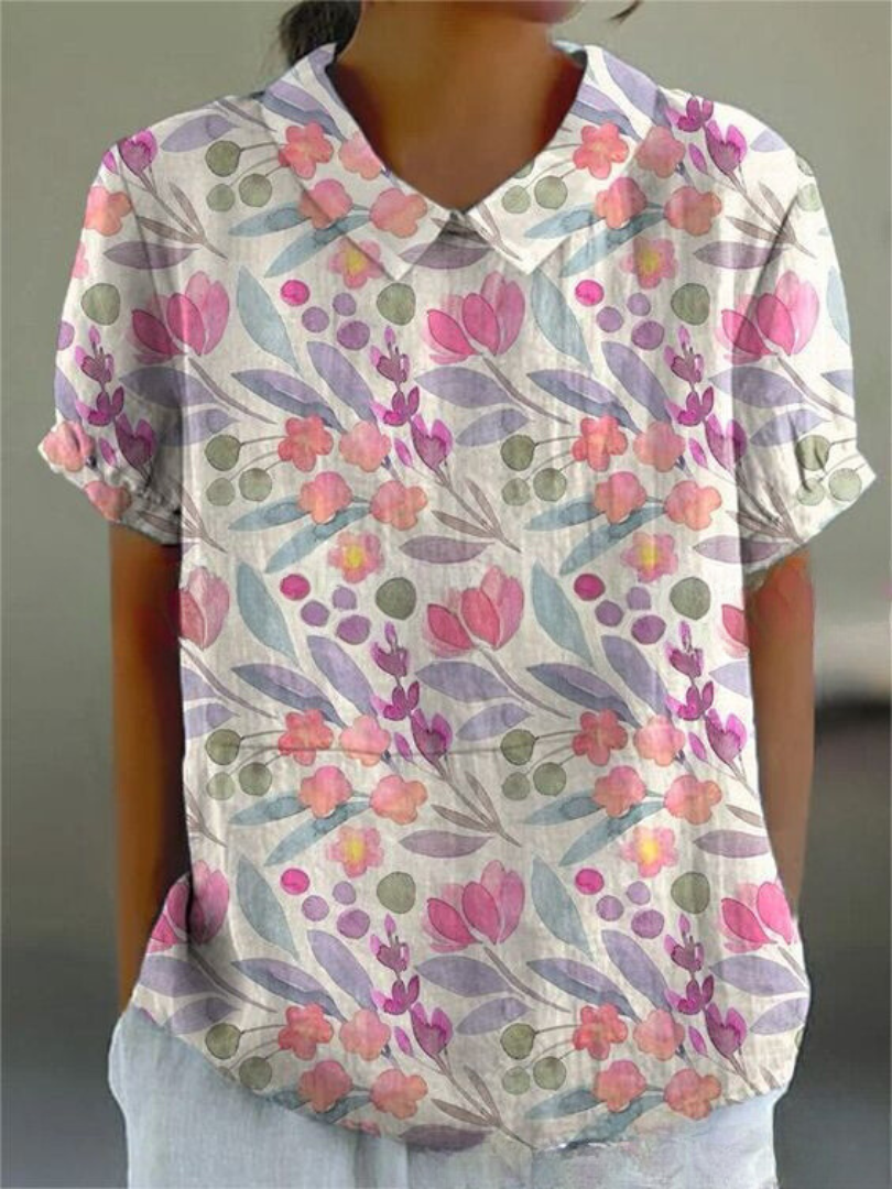 Sofia - Chemise Florale Élégante 