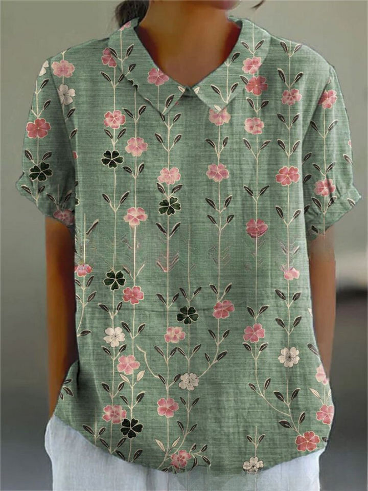 Sofia - Chemise Florale Élégante 