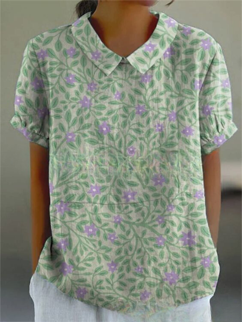 Sofia - Chemise Florale Élégante 