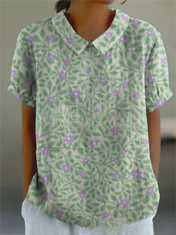 Sofia - Chemise Florale Élégante 