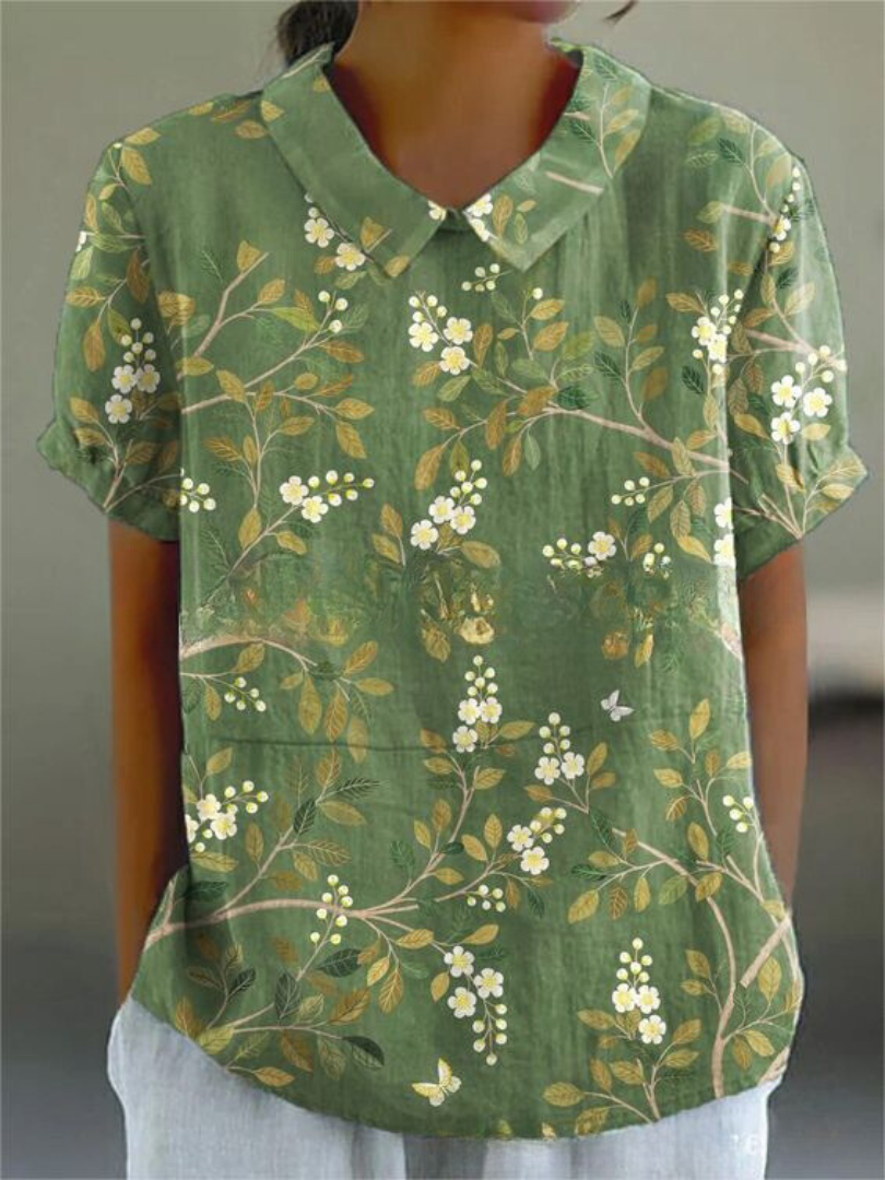 Sofia - Chemise Florale Élégante 