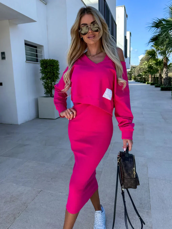 Laurine – Robe décontractée & Sweatshirt 