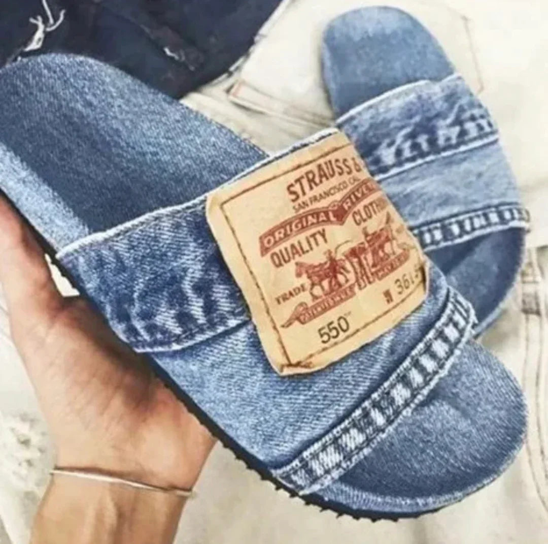 Sandales en denim Melony élégantes et confortables 
