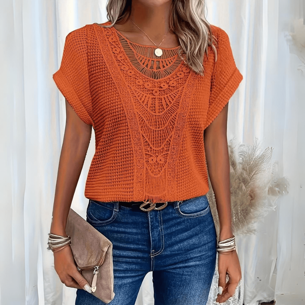 Karin - Blouse en dentelle élégante 