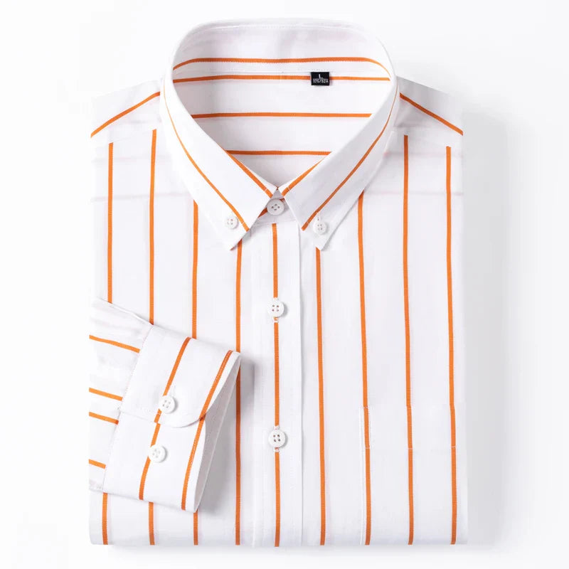 Chemise en coton à rayures élégantes 