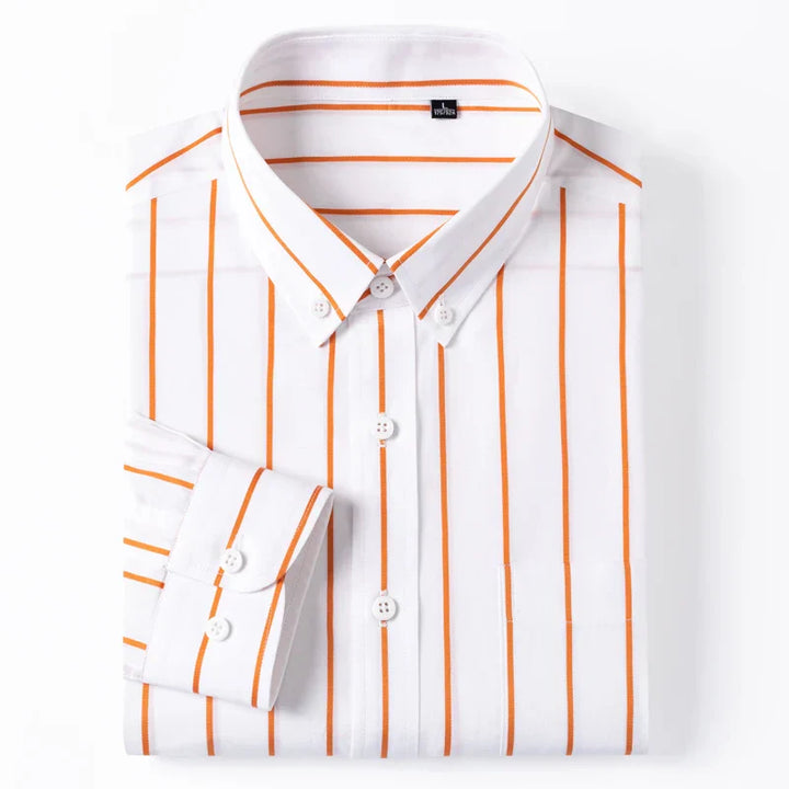 Chemise en coton à rayures élégantes 