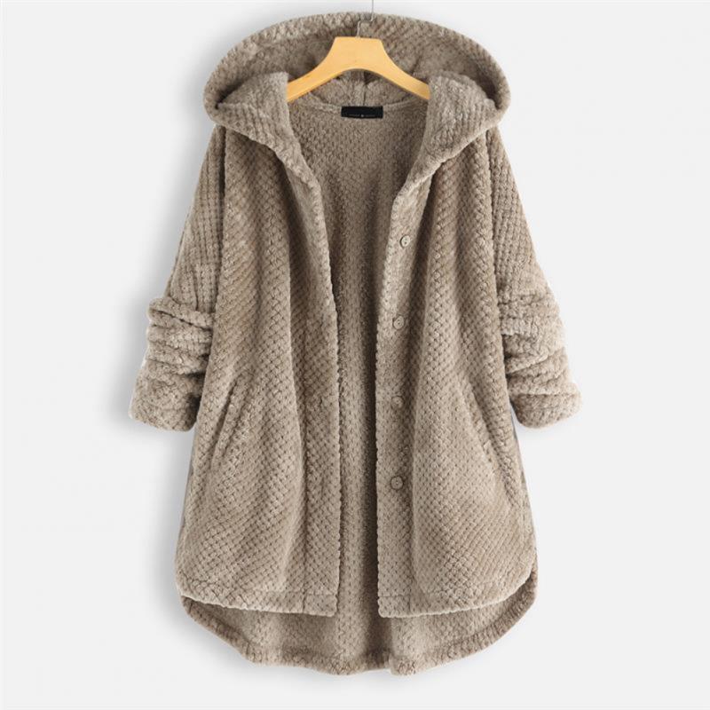 Elisa™ | Manteau à capuche côtelé 
