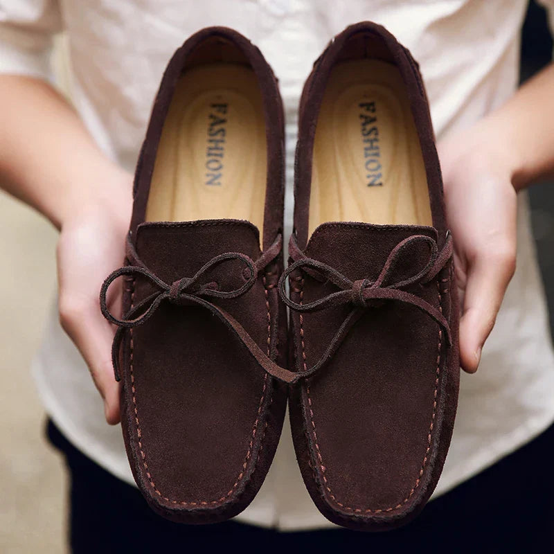 Mocassins d'été en daim décontractés 