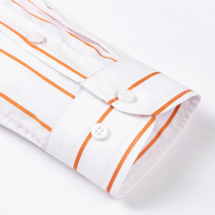 Chemise en coton à rayures élégantes 