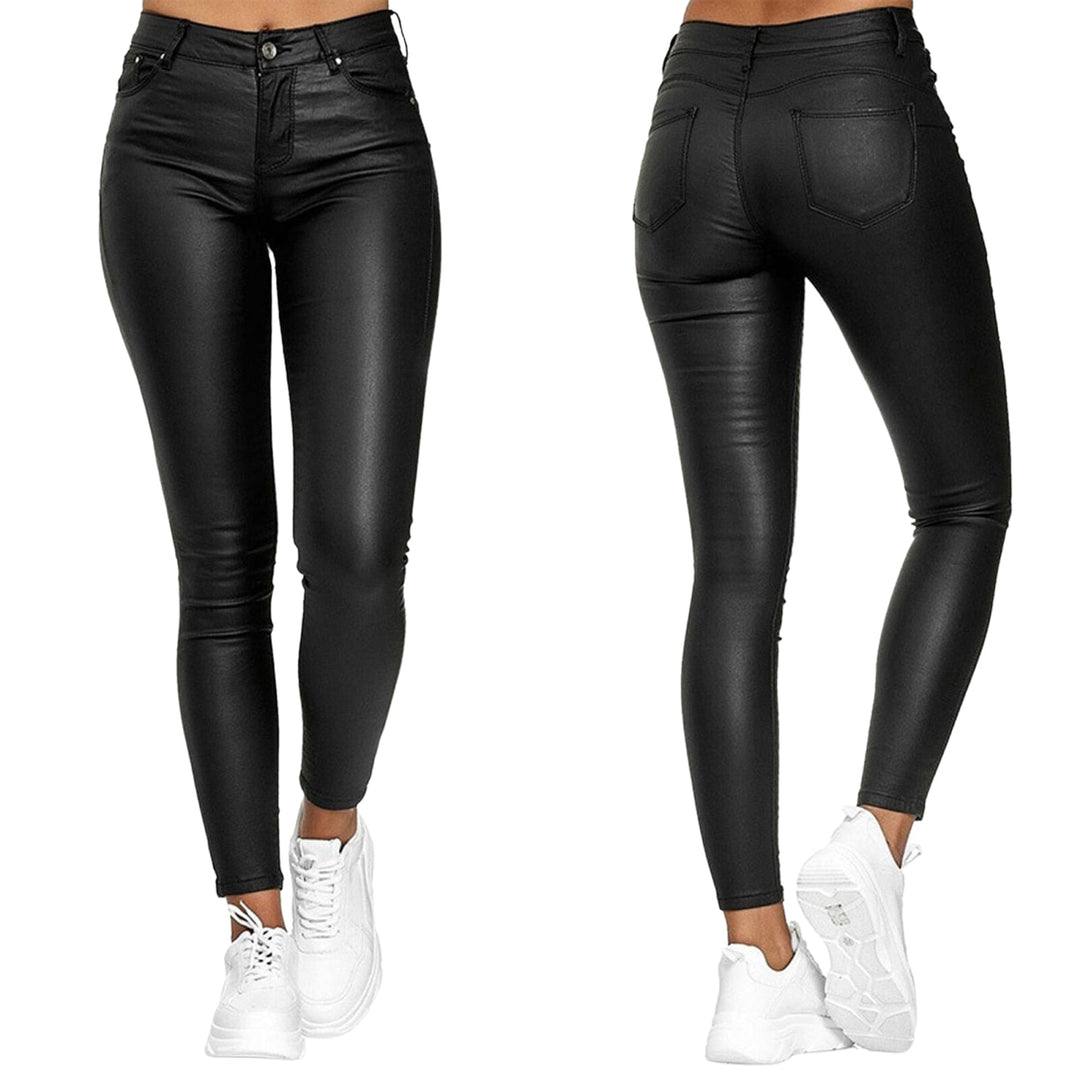 Pantalon en cuir extensible Lexi 
