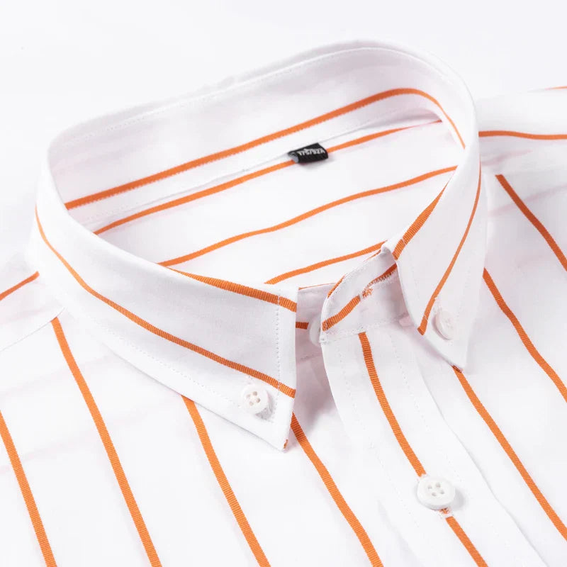 Chemise en coton à rayures élégantes 