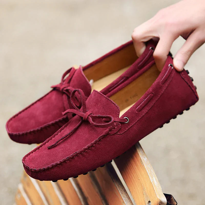 Mocassins d'été en daim décontractés 