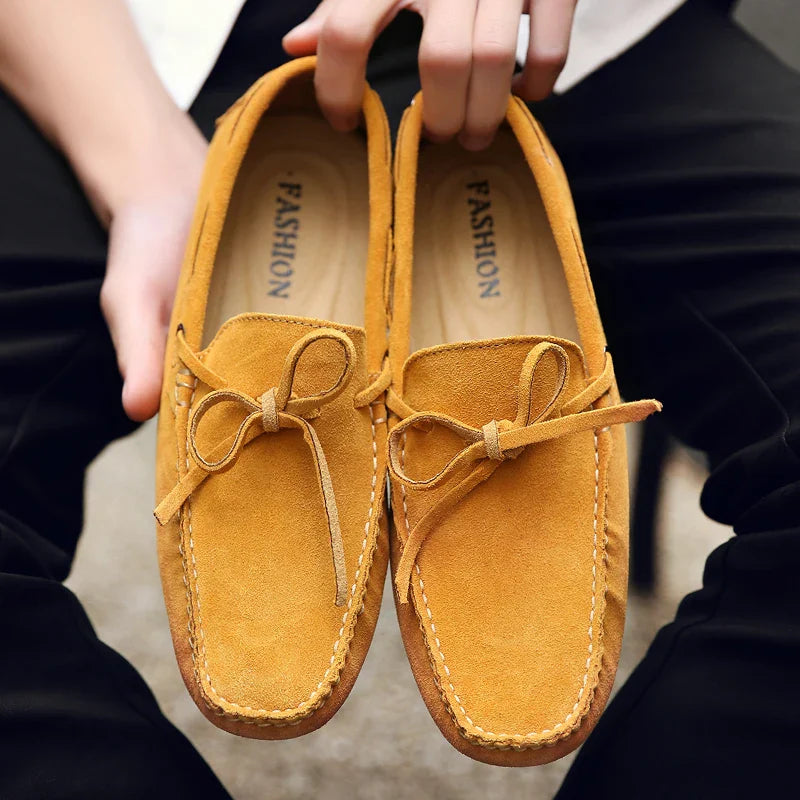 Mocassins d'été en daim décontractés 