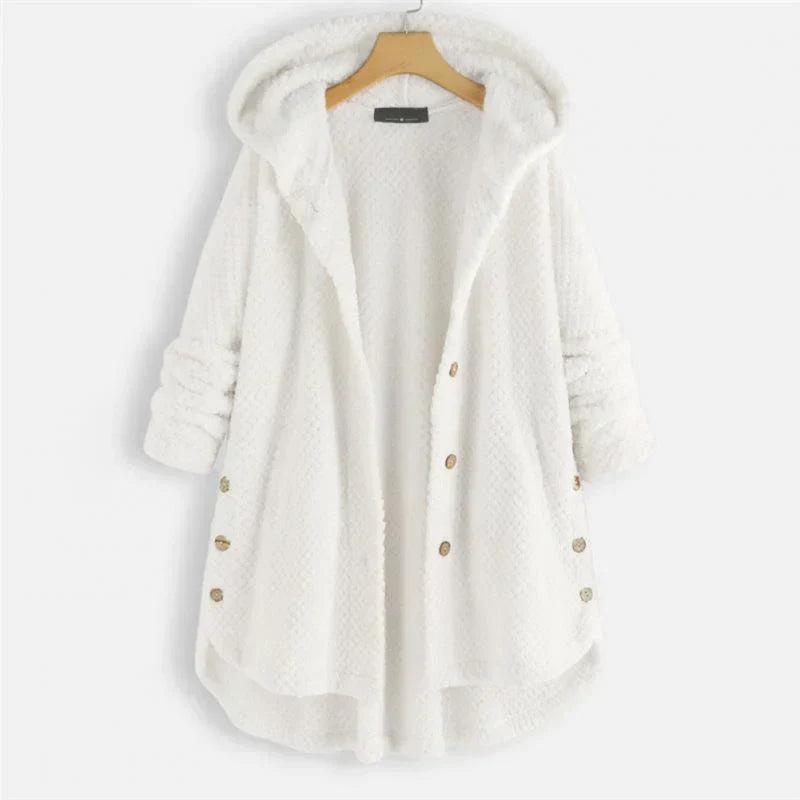 Elisa™ | Manteau à capuche côtelé 