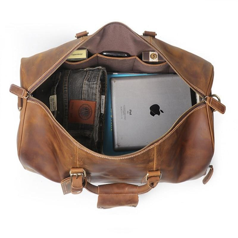 Adelina™ | Sac de voyage en cuir authentique 