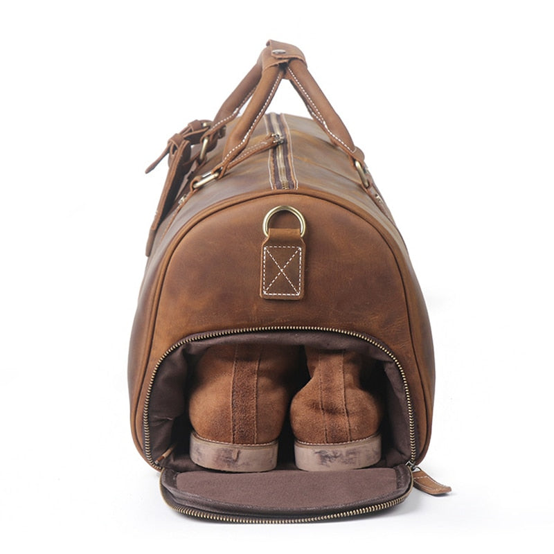 Adelina™ | Sac de voyage en cuir authentique 