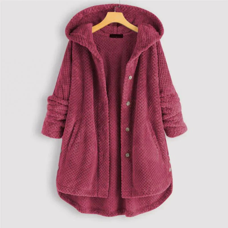 Elisa™ | Manteau à capuche côtelé 