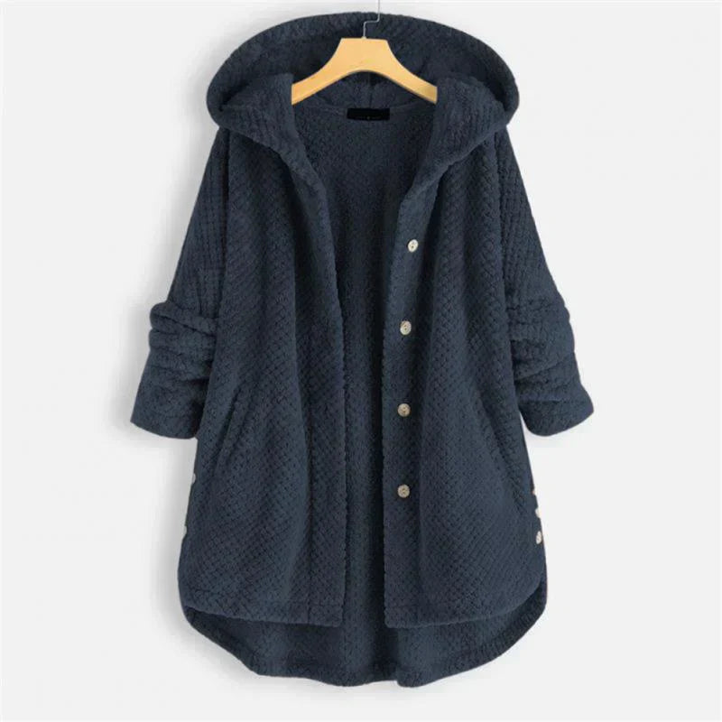 Elisa™ | Manteau à capuche côtelé 