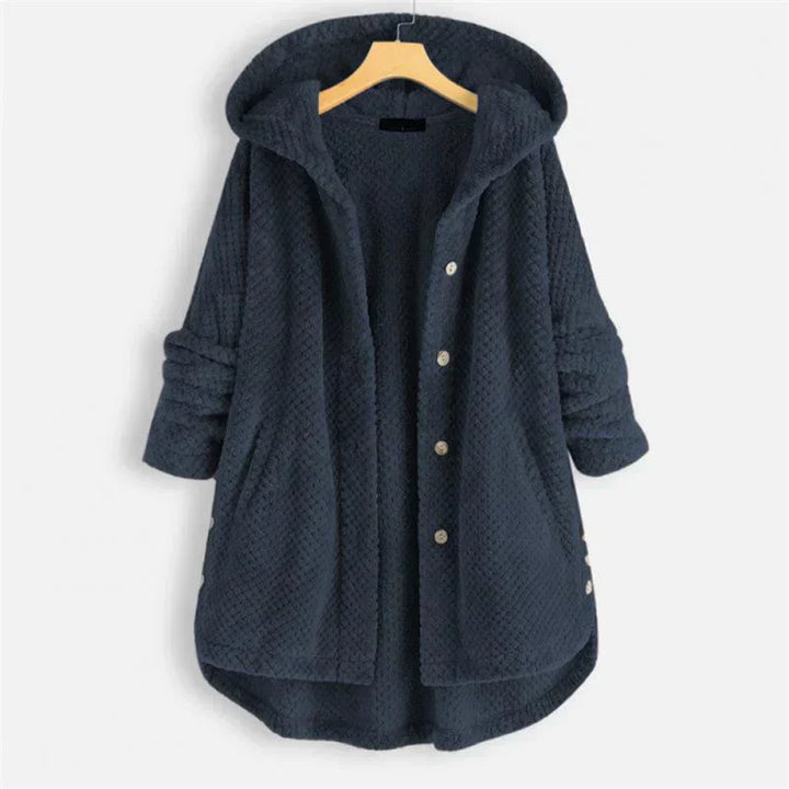 Elisa™ | Manteau à capuche côtelé 
