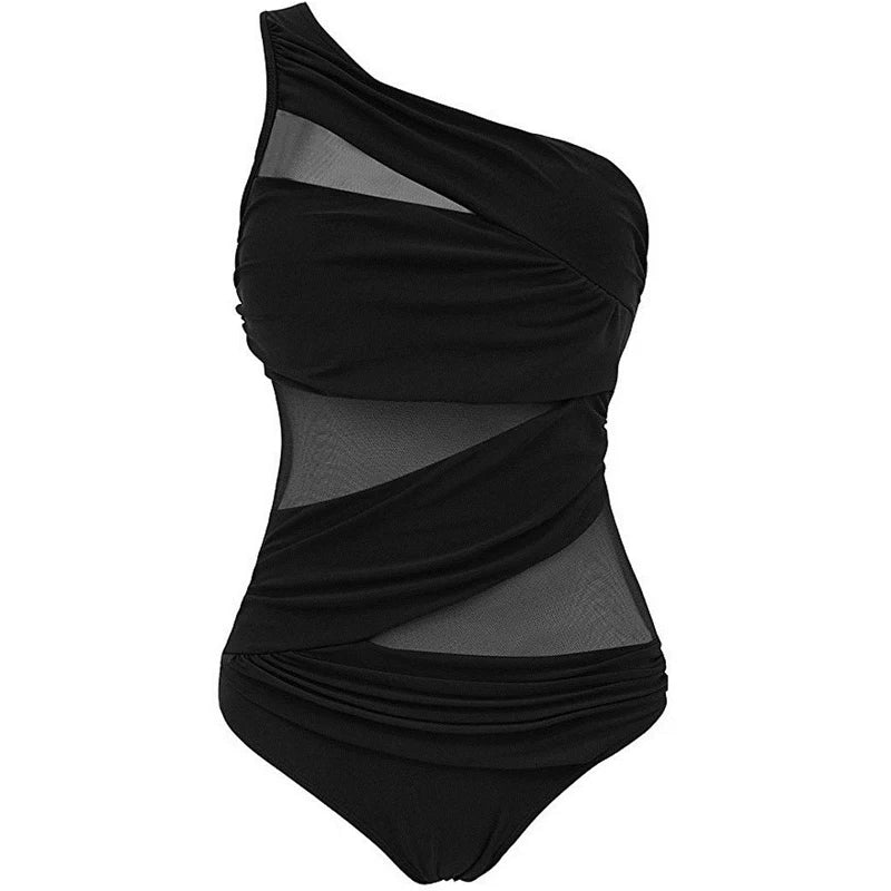 Avenée™ | Maillot de bain élégant à une épaule en grande taille 