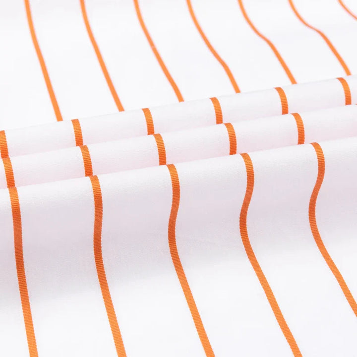 Chemise en coton à rayures élégantes 