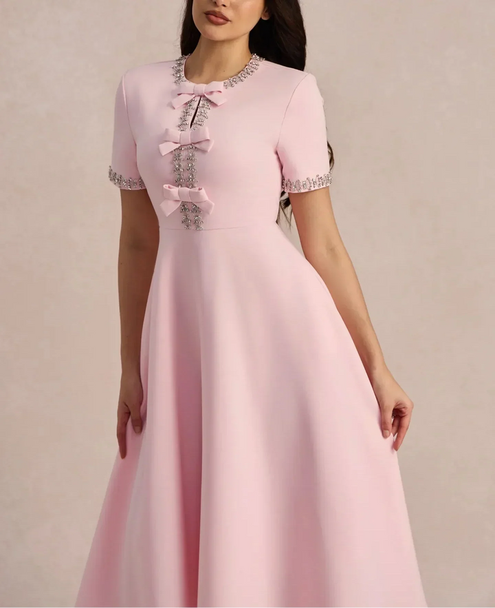 Raffaella™ | Graceful Bow-Adorned Dress