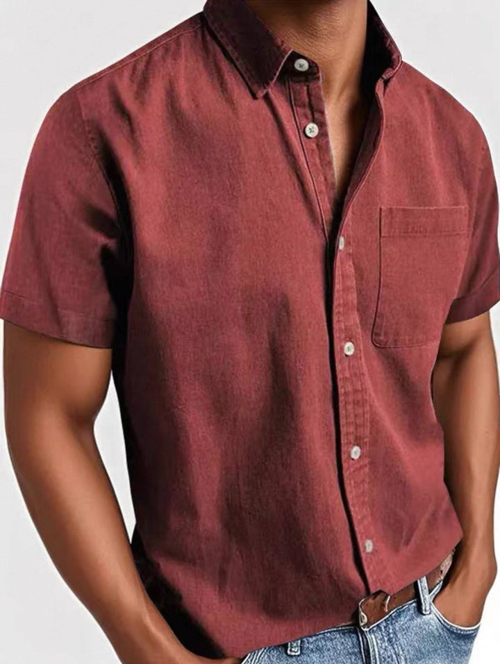 Chemise élégante à manches courtes 