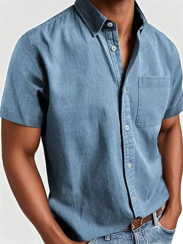 Chemise élégante à manches courtes 