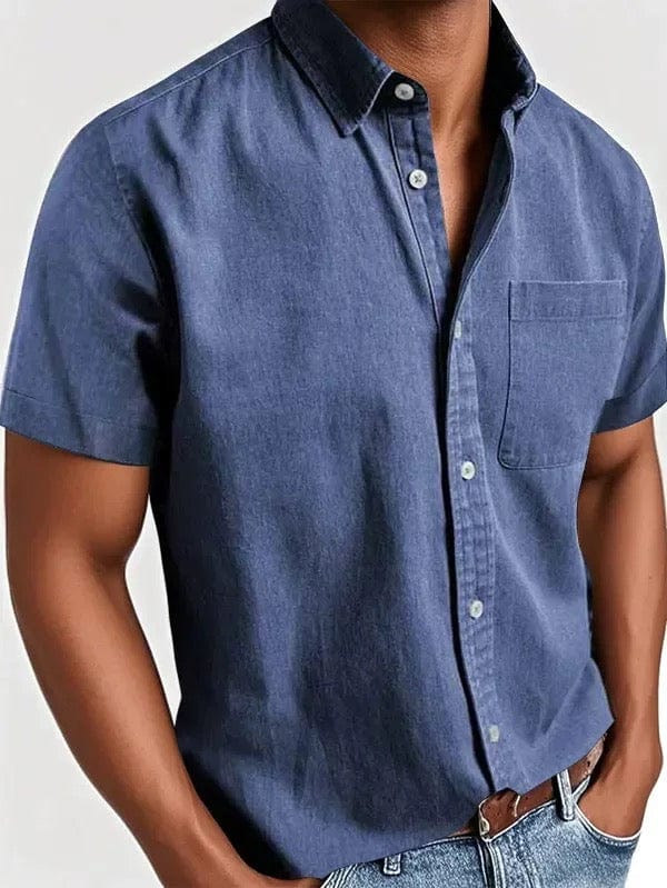 Chemise élégante à manches courtes 