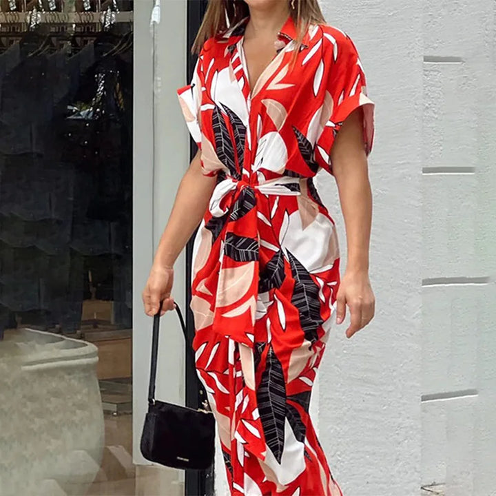 Amalia | Robe Maxi Enveloppante de Luxe (Presque Épuisée) 