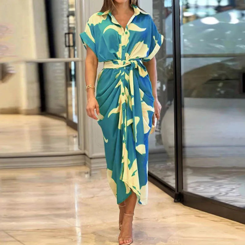 Amalia | Robe Maxi Enveloppante de Luxe (Presque Épuisée) 