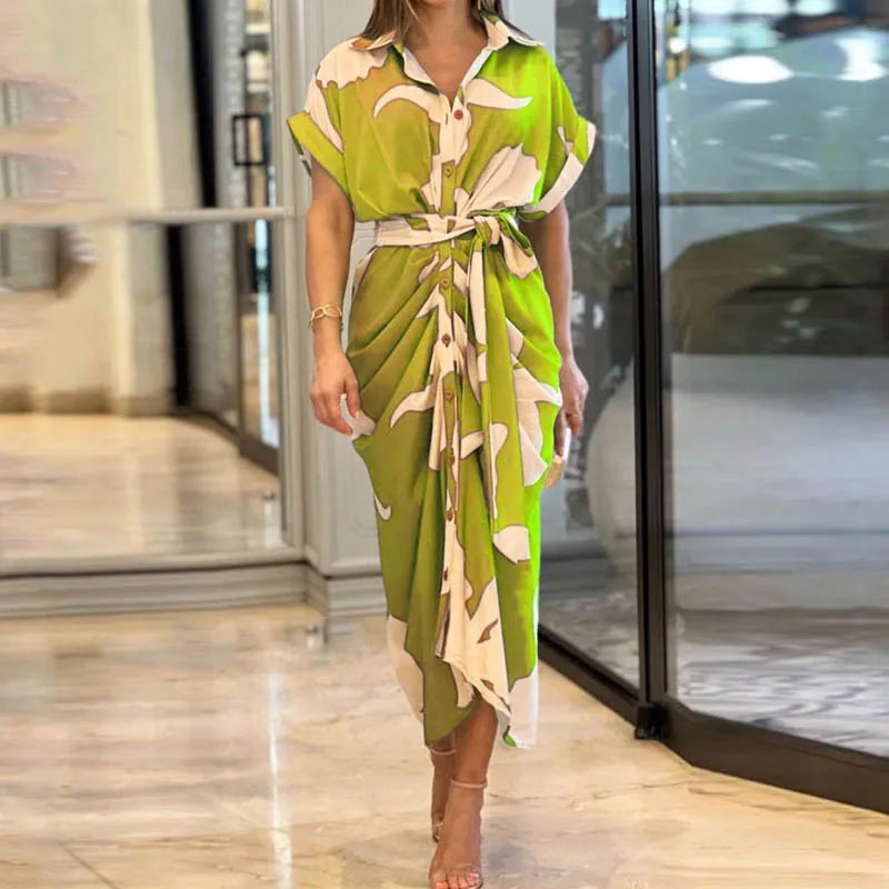 Amalia | Robe Maxi Enveloppante de Luxe (Presque Épuisée) 
