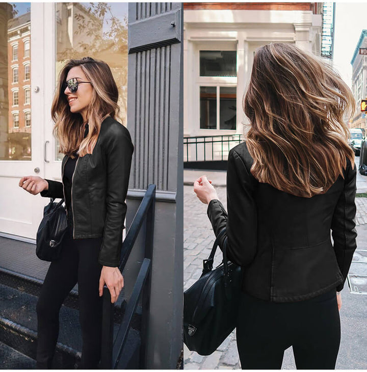 Aveline™ | Veste en cuir 