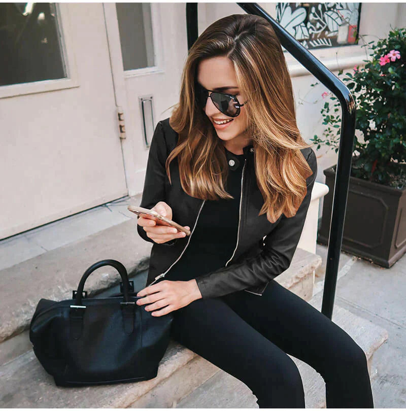 Aveline™ | Veste en cuir 