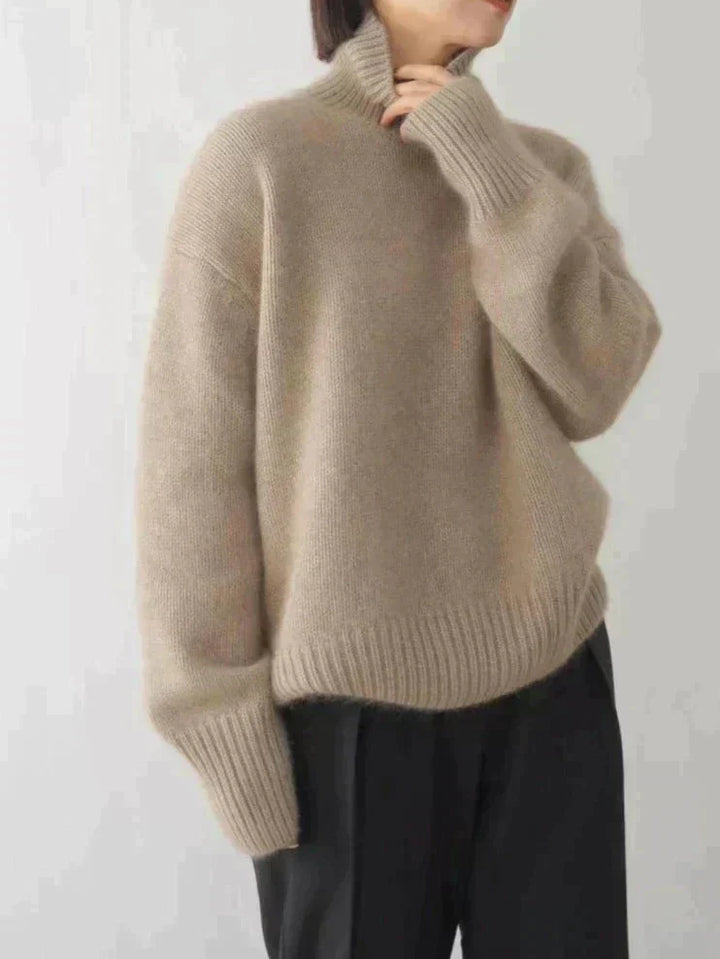 Adelina™ | Luxe High Neck Cashmere Sweater