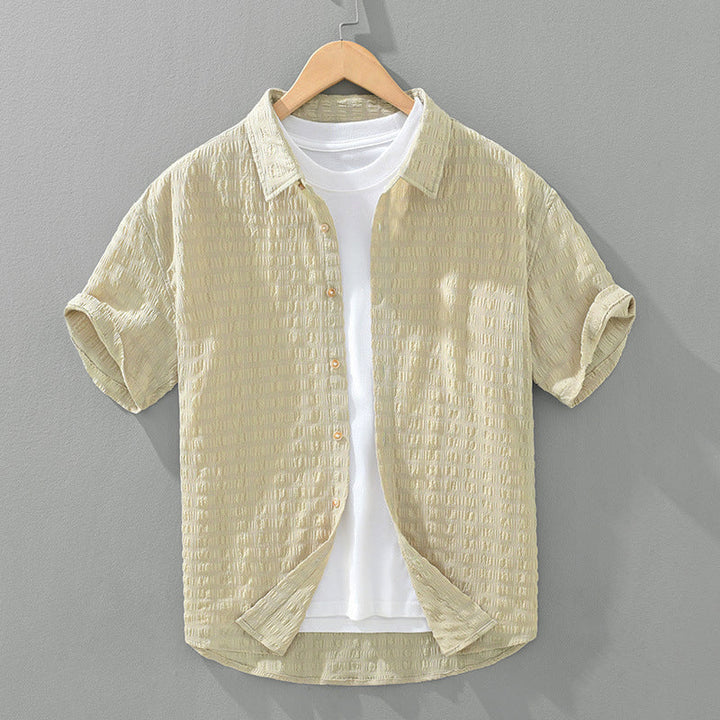 Chemise Texturée Décontractée 