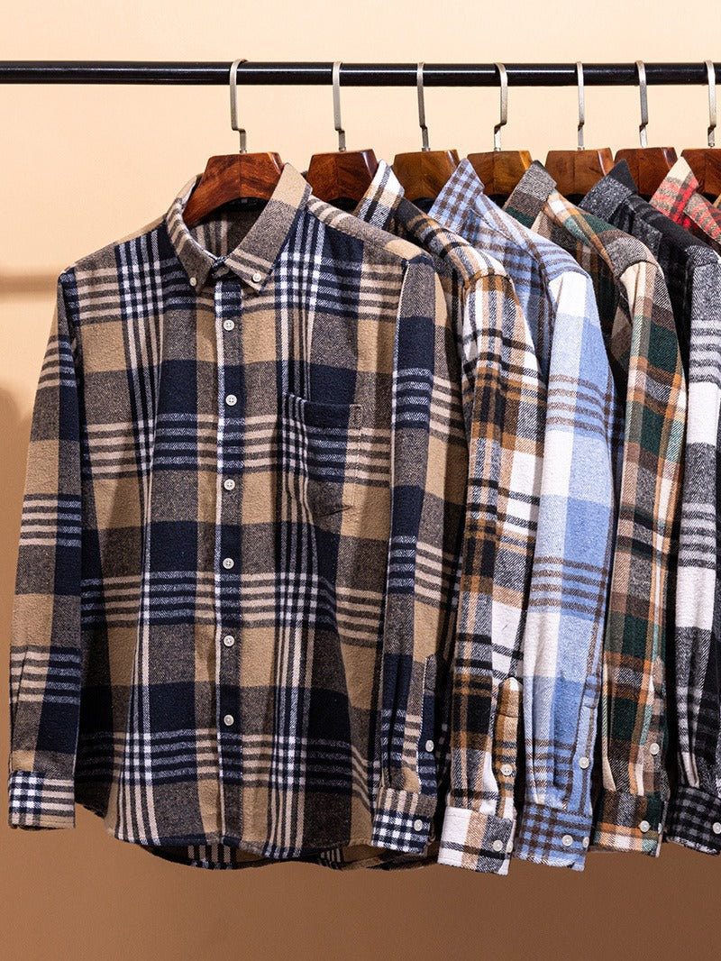Givalli - Chemise en coton à carreaux 