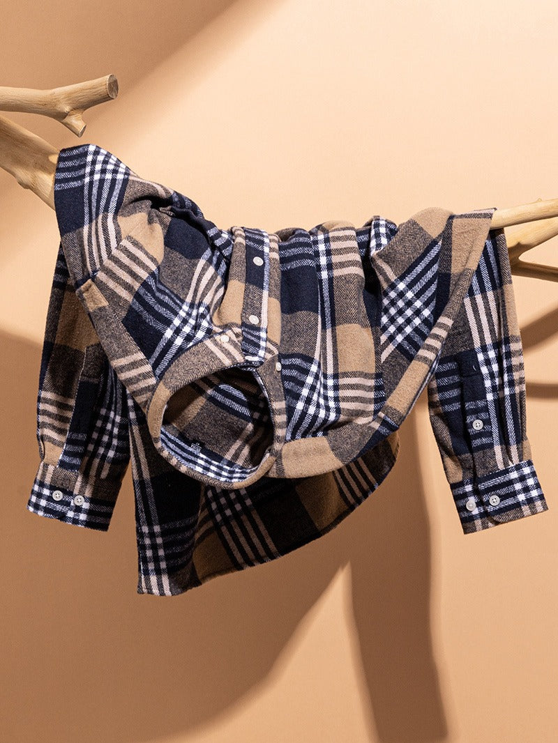 Givalli - Chemise en coton à carreaux 